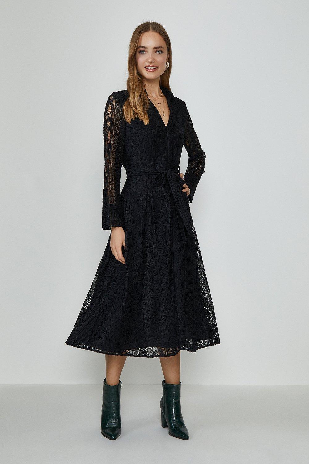 Lace Long Sleeve Midi Dress | Coast